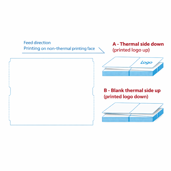 Calsentry direct thermal guest passes in fan fold 4x6 sheets, blank visitor passes for secure event access.