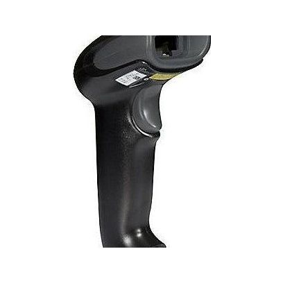 Honeywell 1250G barcode scanner connected via USB, handheld device for scanning barcodes in retail or warehouse settings.