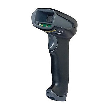 Honeywell 1950 barcode scanner with ergonomic design for handheld barcode reading, shown in a close-up image.
