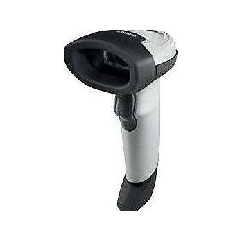 Motorola Zebra LI2208 barcode scanner with ergonomic handle and scanning window, used for inventory and retail barcode reading.